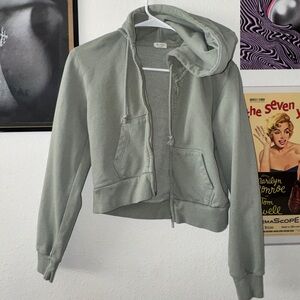 John Galt CA- Brandy/Pacsun Cropped Hoodie